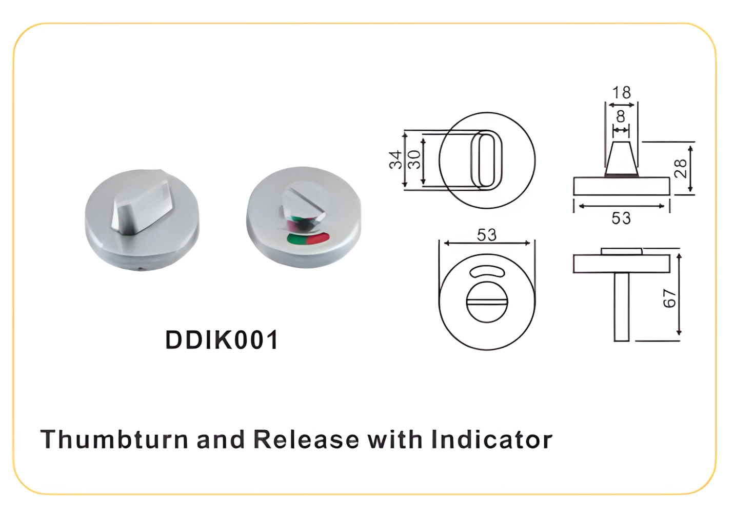 Standard Thumbturn with Indicator